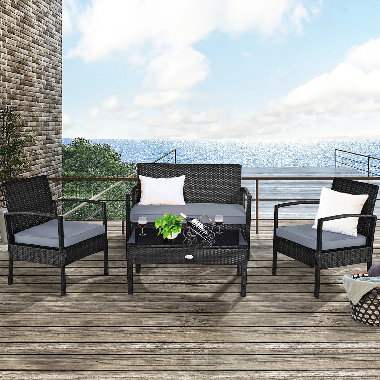 The House Of Bonney Presents: The Architectural Steel Rattan Set