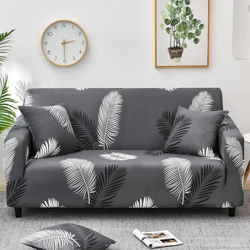🌸 Capri Bloom Sofa Dress – Elastic Floral Furniture Cover for Effortless Elegance ✨