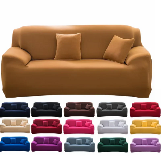 Silken Calm Stretch Sofa Cover Collection (1–4 Seater) | Summer-Breeze Spandex Sofa Protector for Living Rooms, L-Shaped & Corner Couches | Pet-Friendly Luxury Comfort