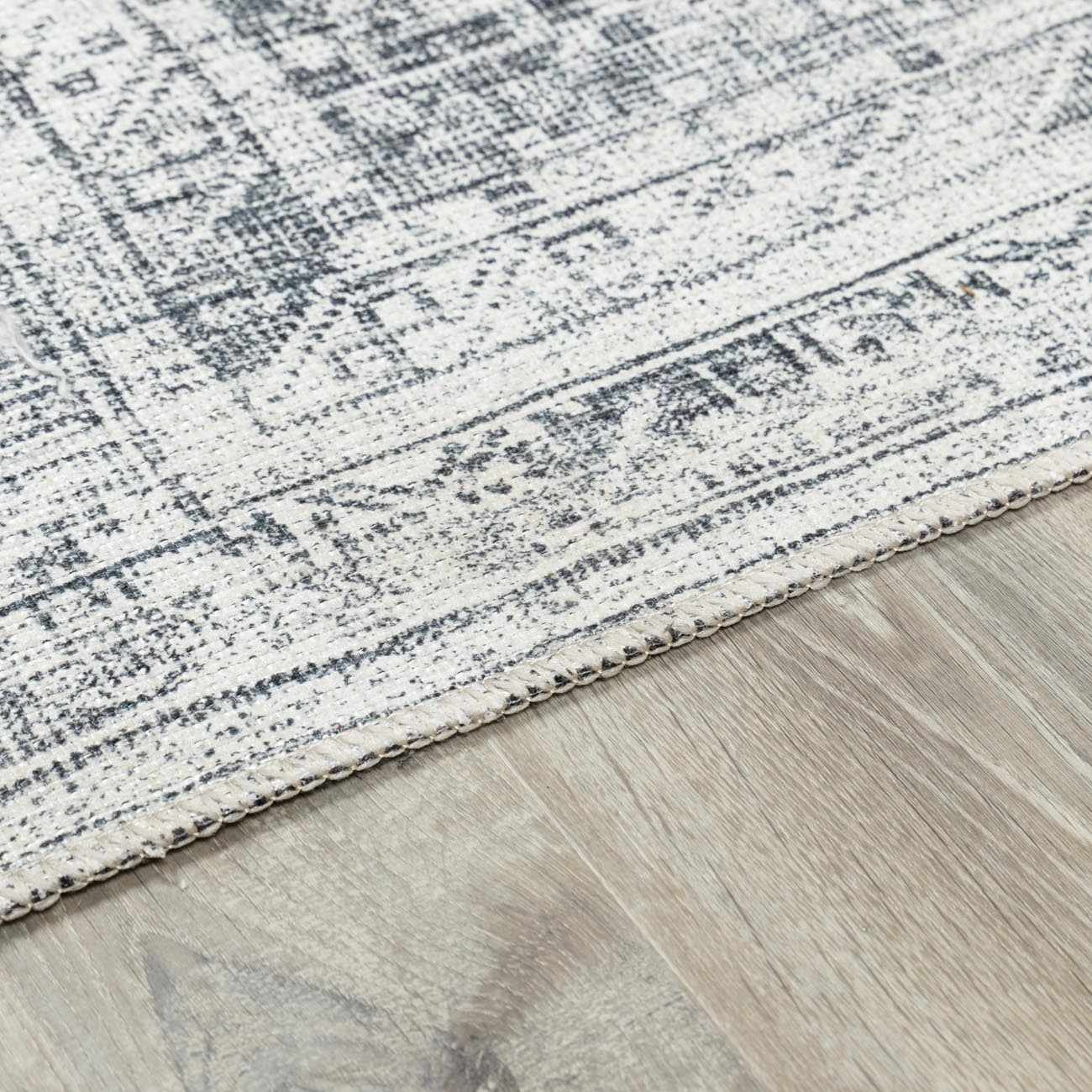 Barny Gray Blue Washable Rug