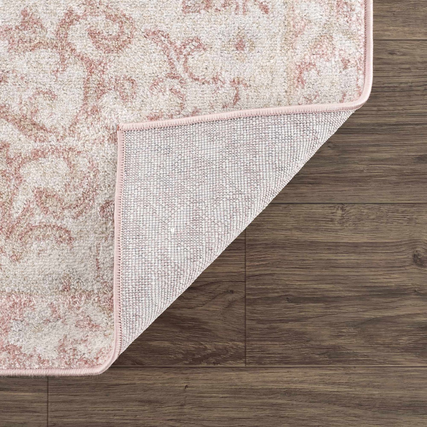 Snead Pink Floral Rug