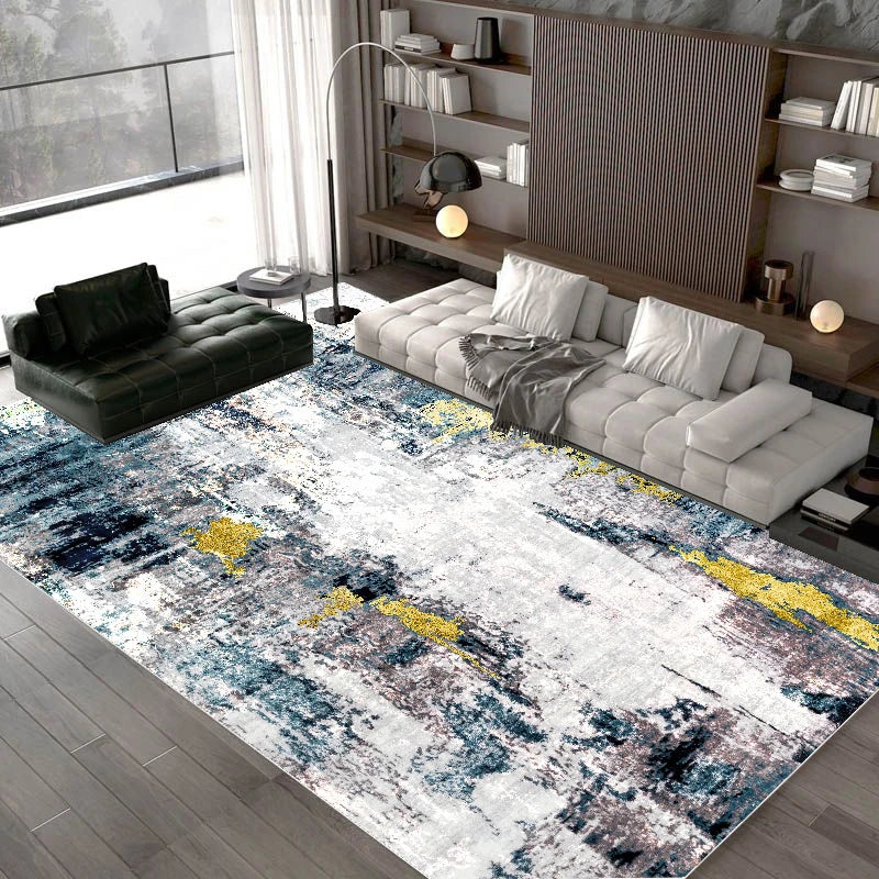 Nordic DreamWeave Abstract Area Rug – Washable Non-Slip Carpet for Living, Dining & Bedroom Harmony