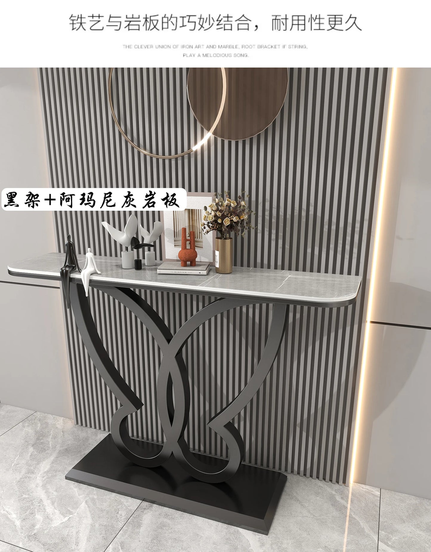 LunaEdge Modern Corner Console Table – Sleek Minimalist Luxury for Living Room, Entryway & Home Elegance