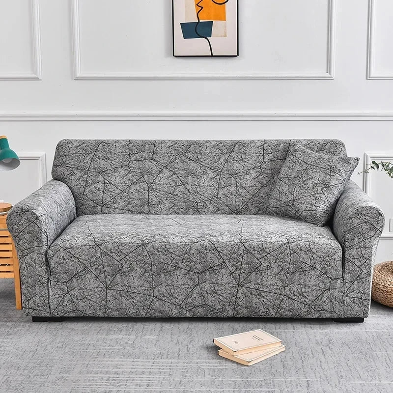 🌸 Capri Bloom Sofa Dress – Elastic Floral Furniture Cover for Effortless Elegance ✨
