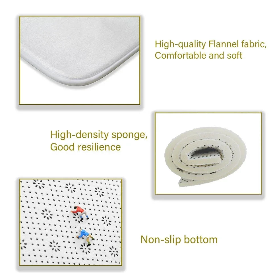 BohoPersia Retro Flannel Area Rug – Washable Anti-Slip Carpet for Living Room, Bedroom & Lounge Harmony