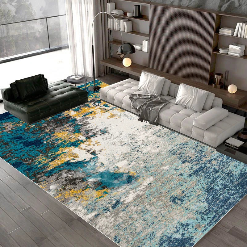 Nordic DreamWeave Abstract Area Rug – Washable Non-Slip Carpet for Living, Dining & Bedroom Harmony