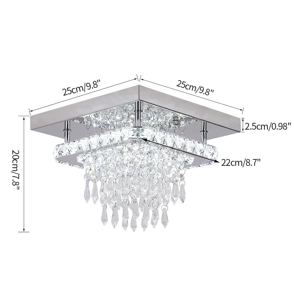 Luxura LED Crystal Pendant Chandelier – Modern Elegance for Elevated Spaces