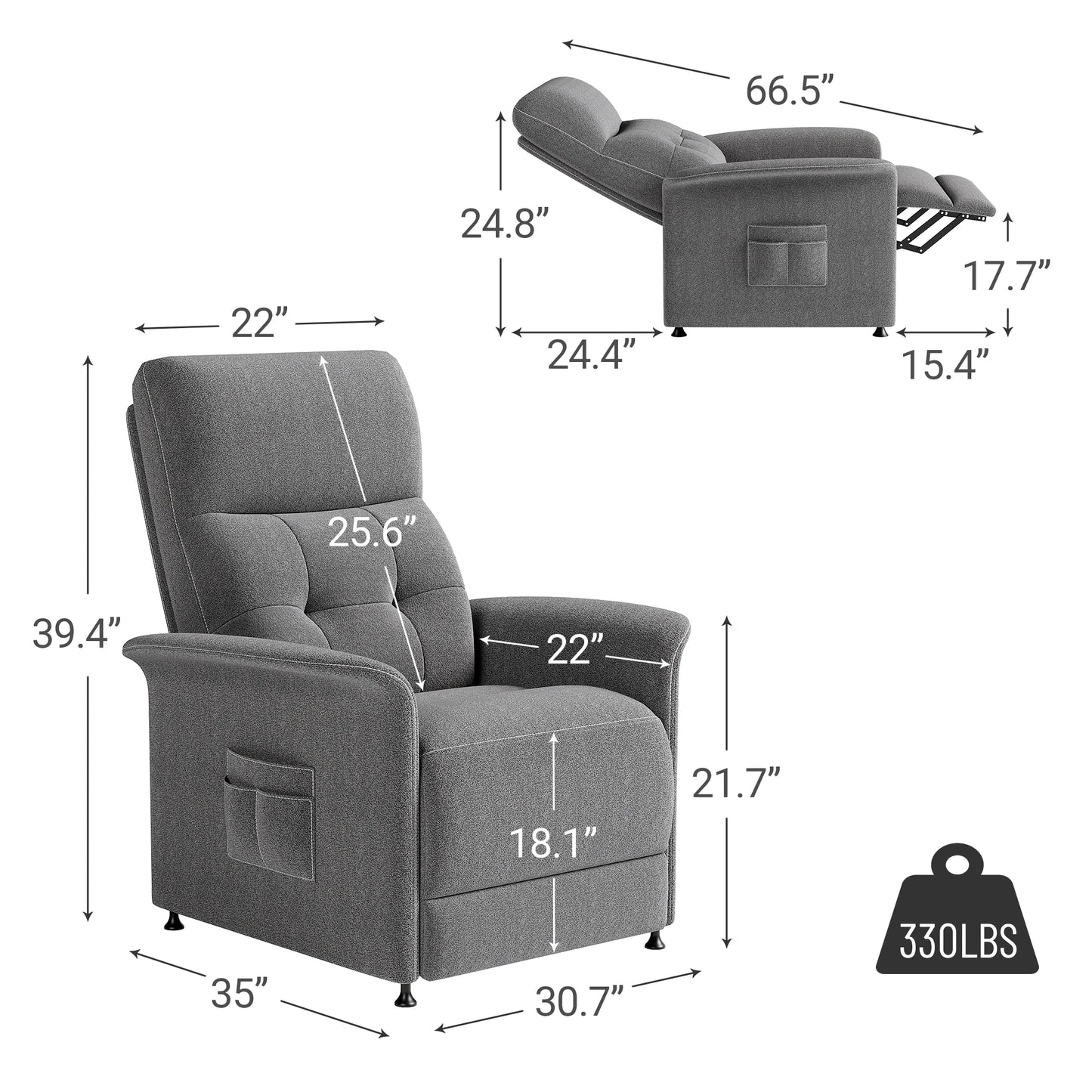 ZBOM Power Recliner Chair with Massage & Heat – Adjustable Electric Lounge Chair for Adults, Home Theater Luxury Comfort
