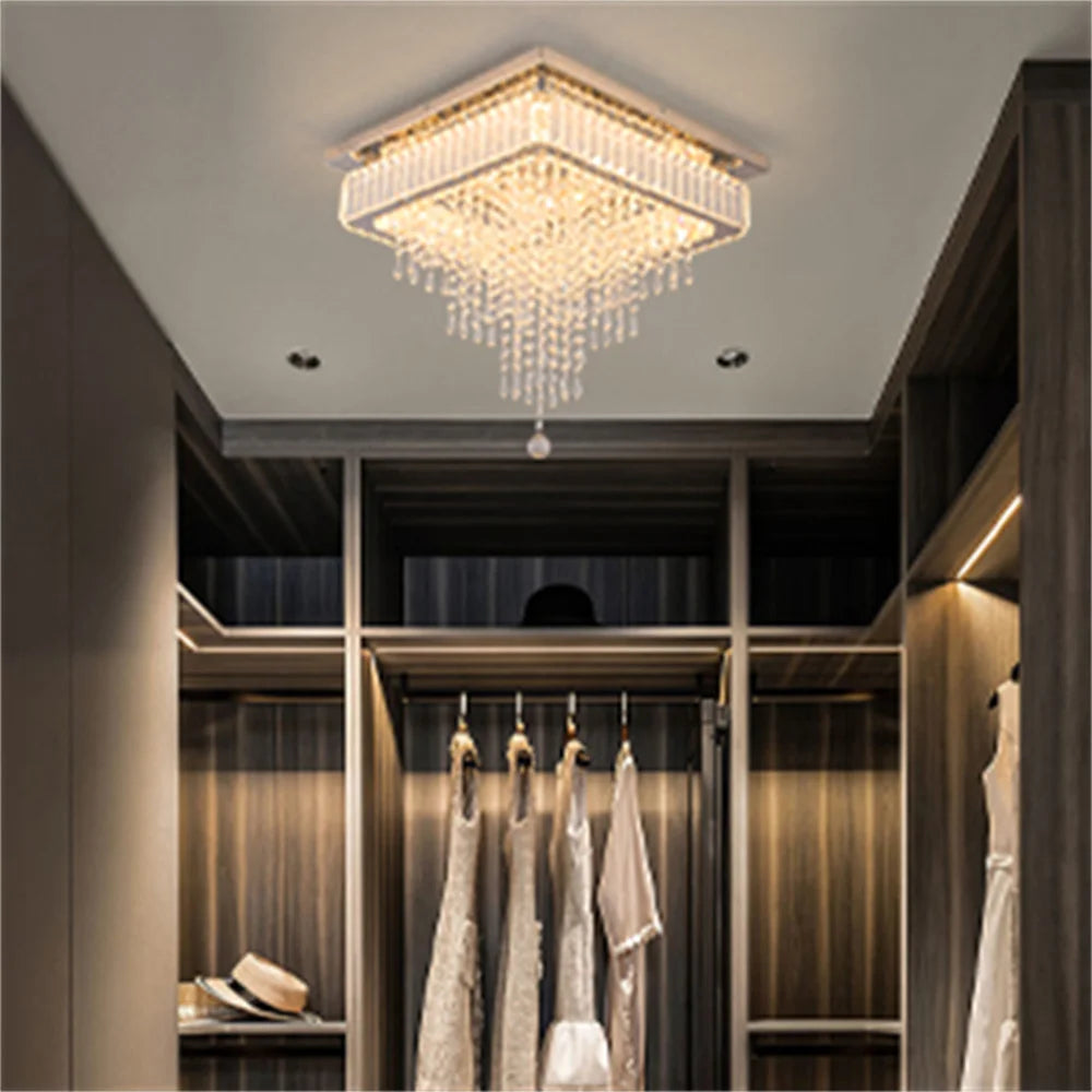 Luxura LED Crystal Pendant Chandelier – Modern Elegance for Elevated Spaces