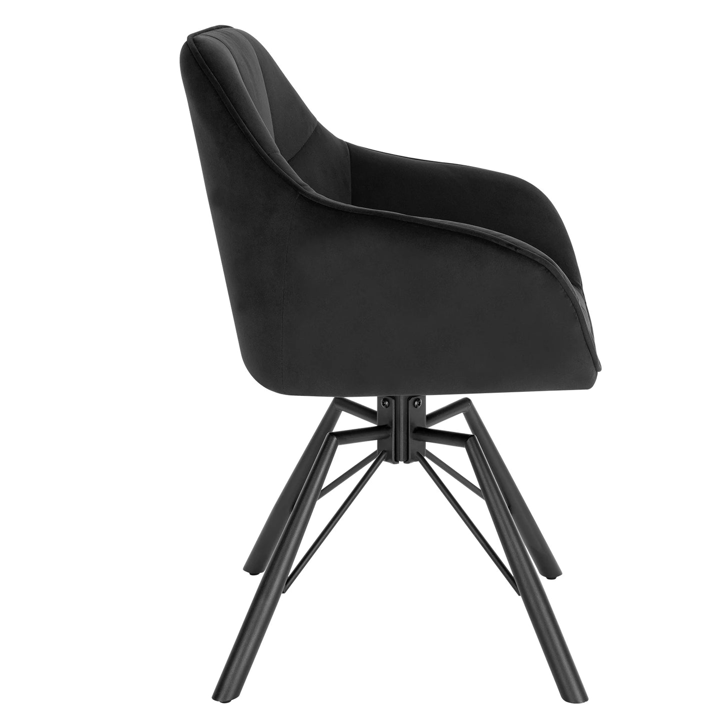 VelvetWhirl Comfort Dining Duo – 2PCS Swivel Upholstered Armchair Set for Kitchen & Living Harmony