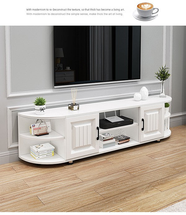 Serene Harmony Living Suite | Affordable Luxury TV Cabinet & Tea Table Combo | Minimalist Modern Multi-Functional Set for Home, Hotel & Restaurant Elegance