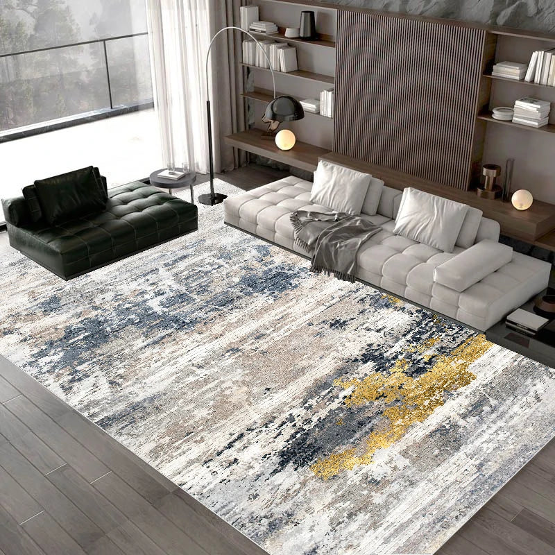 Nordic DreamWeave Abstract Area Rug – Washable Non-Slip Carpet for Living, Dining & Bedroom Harmony