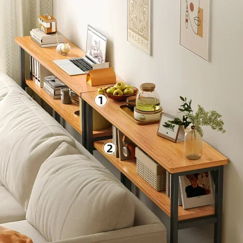 The Linea Slim Storage Table – Modern Gap-Fit Side Table for Living Rooms & Bedrooms