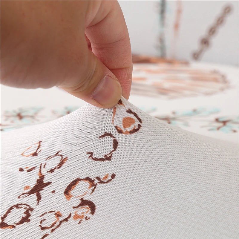 ✨ Maison Skirted Elegance – Print Armless Sofa Bed Cover with Chic Quilted Finish 🌸