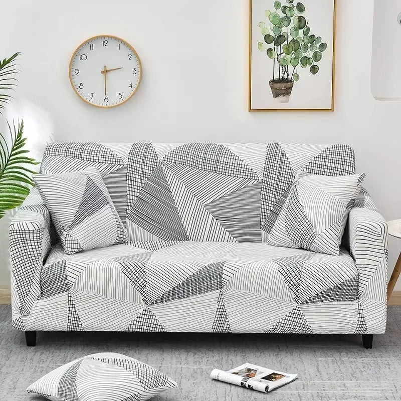 🌸 Capri Bloom Sofa Dress – Elastic Floral Furniture Cover for Effortless Elegance ✨