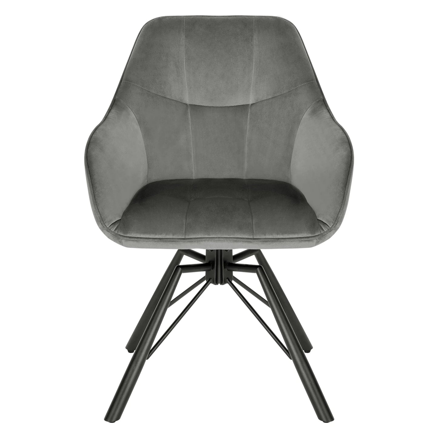 VelvetWhirl Comfort Dining Duo – 2PCS Swivel Upholstered Armchair Set for Kitchen & Living Harmony