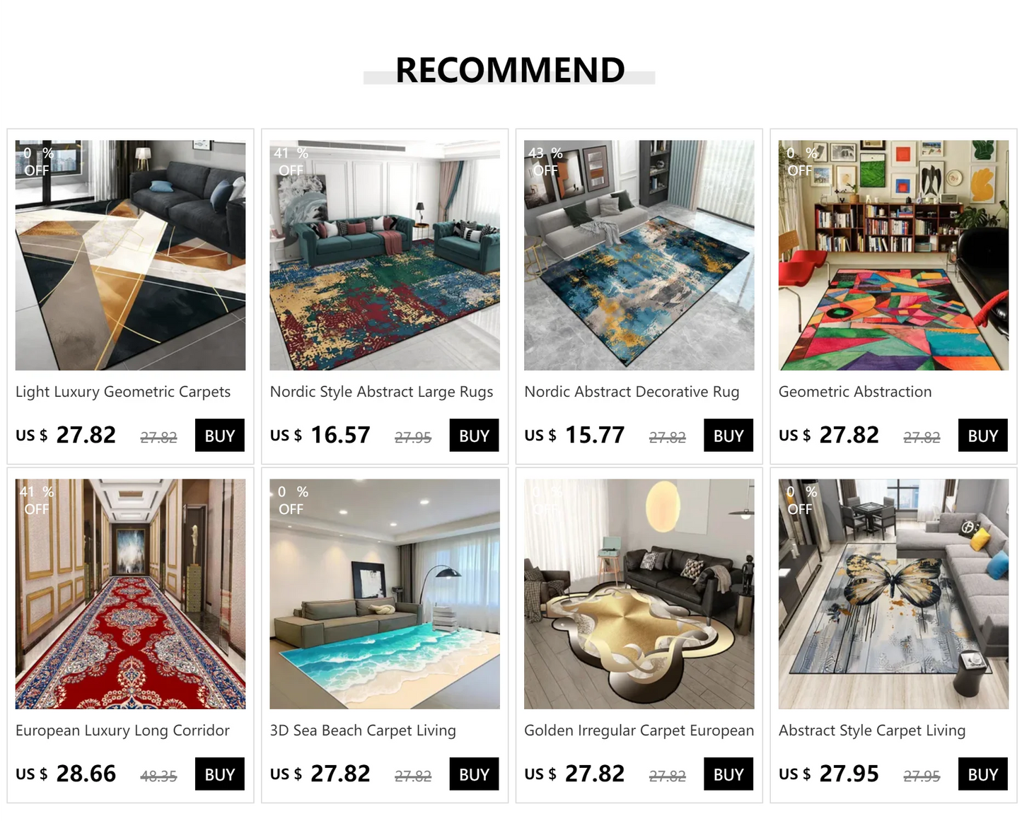 GoldenAura Luxe Carpet – European-Style Irregular Geometry Rug for Living Room, Bedroom & Lounge