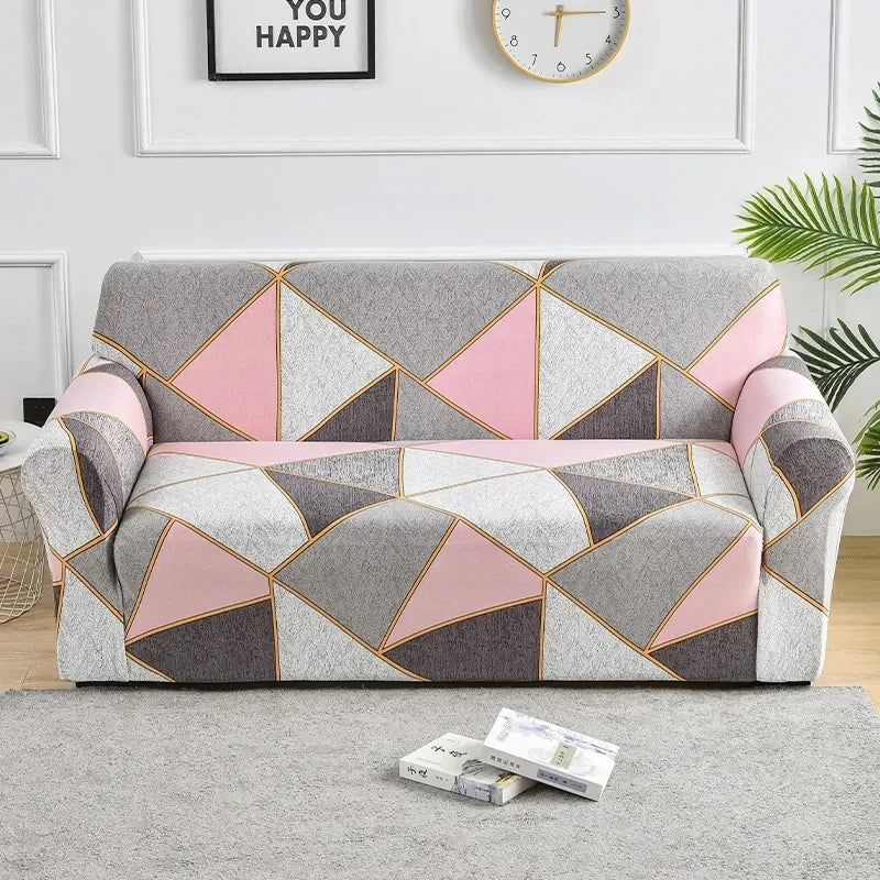 🌸 Capri Bloom Sofa Dress – Elastic Floral Furniture Cover for Effortless Elegance ✨