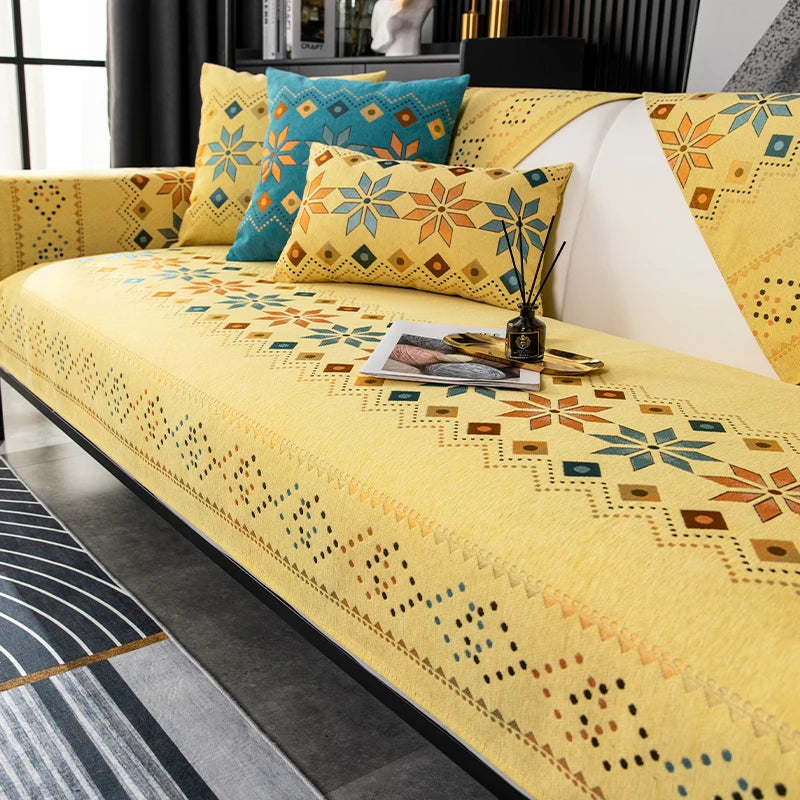 🪞 The House of Bonney “Arcadia” Sofa Mat – Year-Round Geometric Luxury, Pet-Friendly & Non-Slip ✨
