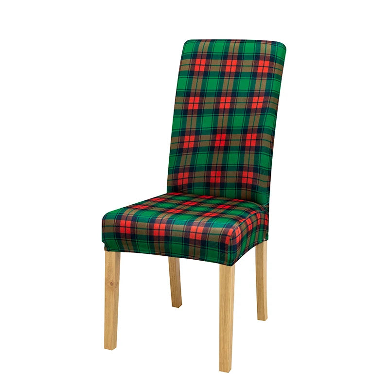 Christmas Luxe Chair Cover — Holiday Dining Elegance for Parties & Gatherings