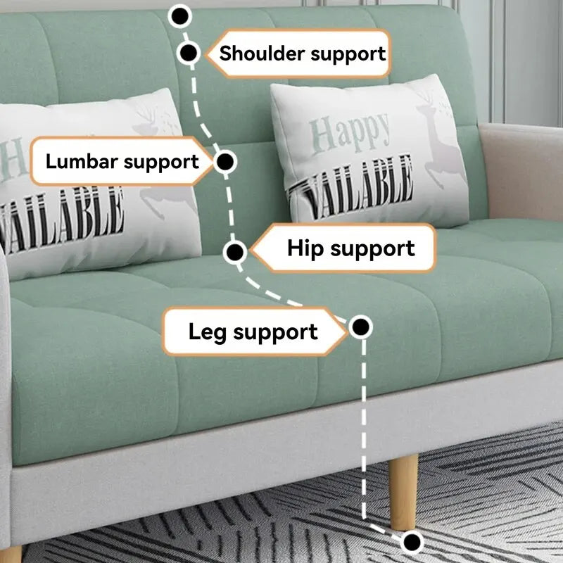 🌙 The Portofino Convertible Lounge – Foldable Sofa Bed for Seamless Day-to-Night Living ✨