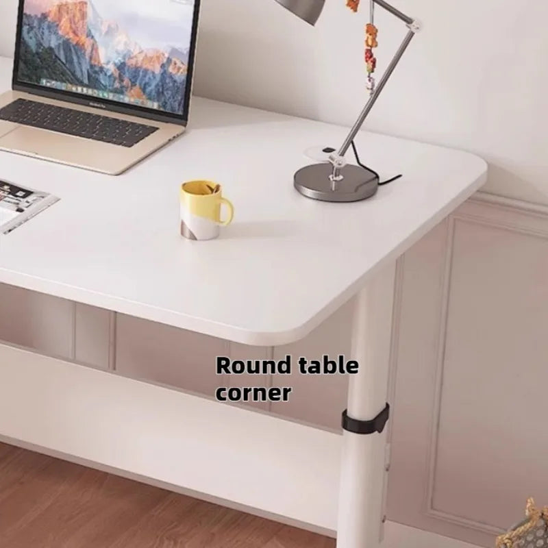 BrightNest Adjustable Steel Study Table – Modern Minimalist Children’s Desk with Rounded Corners & Strong Load-Bearing Design