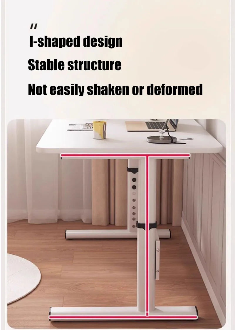 BrightNest Adjustable Steel Study Table – Modern Minimalist Children’s Desk with Rounded Corners & Strong Load-Bearing Design