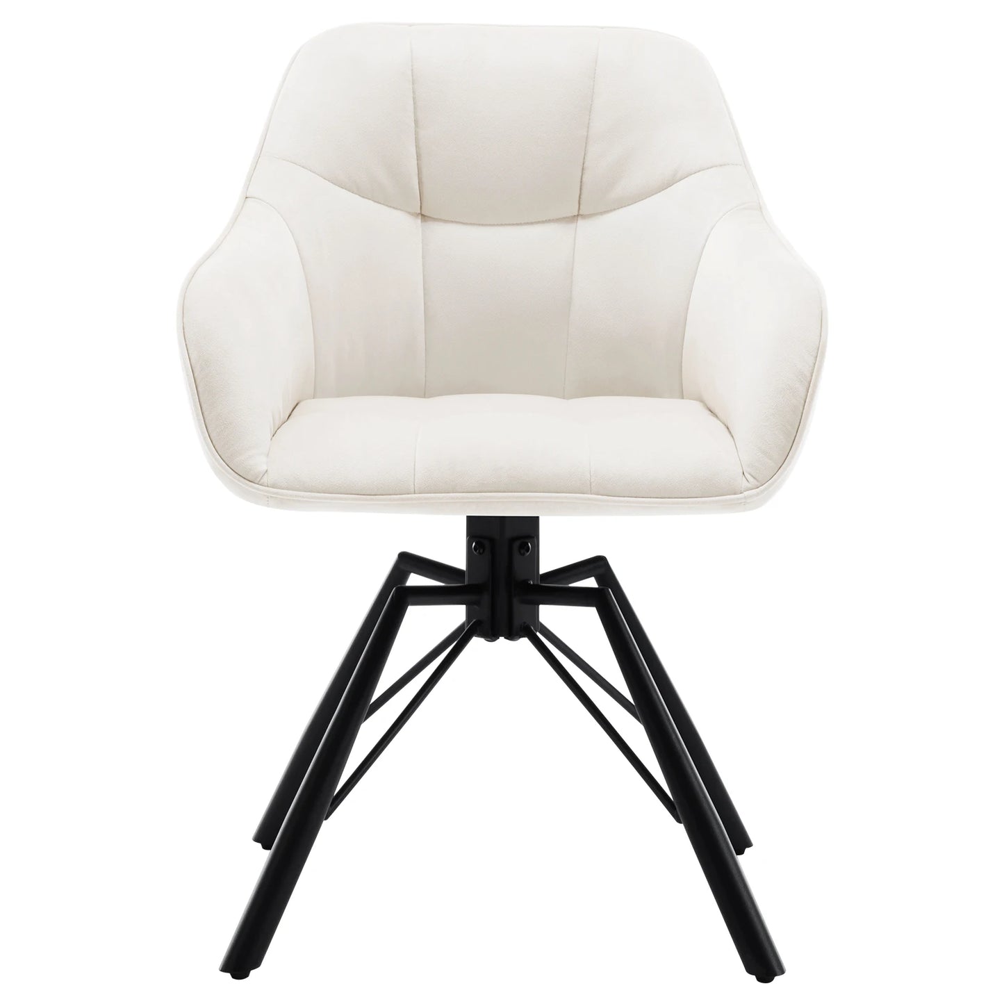 VelvetWhirl Comfort Dining Duo – 2PCS Swivel Upholstered Armchair Set for Kitchen & Living Harmony