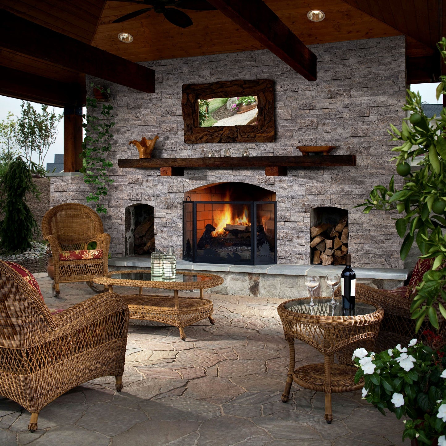 Silver Ledger 3D Panel 6"x24" Natural Travertine Wall Tile - Full Truckload