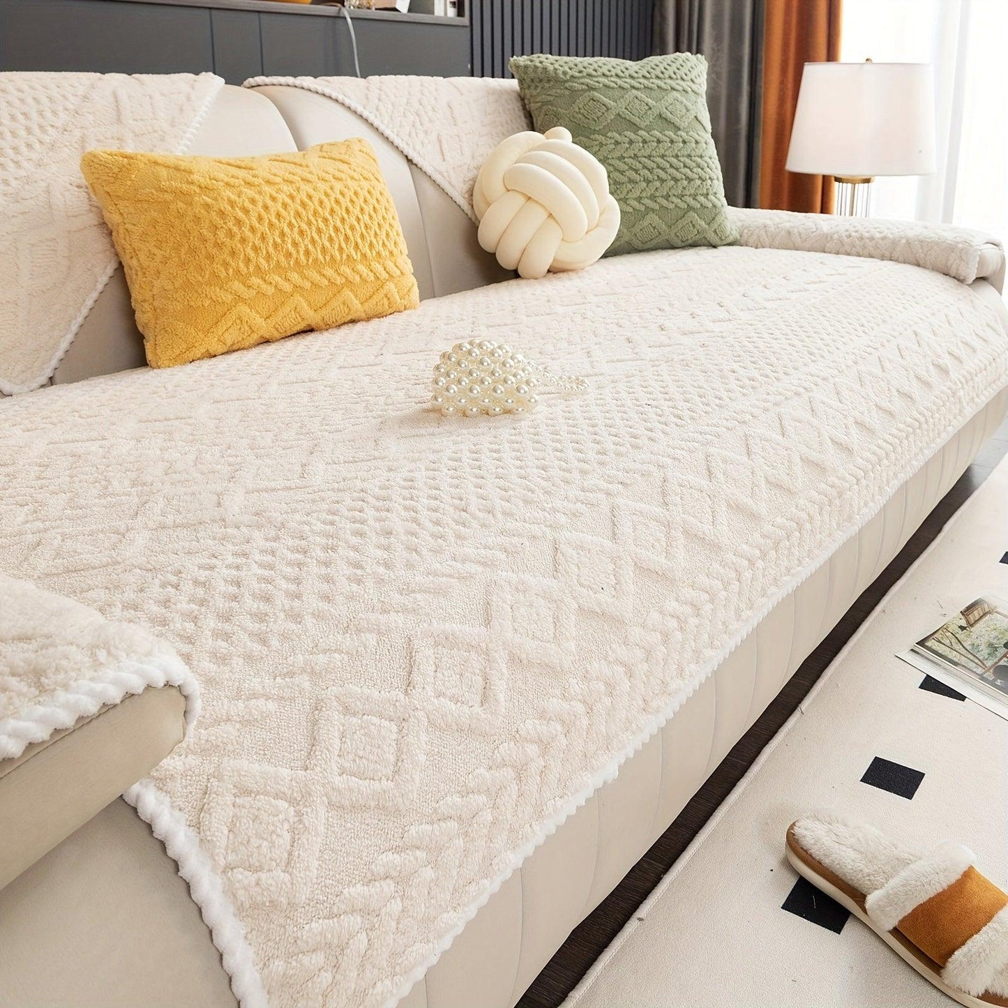 Pet-Friendly Couch Cover for Dogs, Non-Slip & Breathable