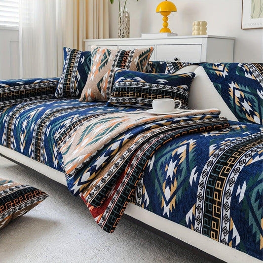 Linen Couch Slipcover | Boho Dog Proof Couch Slipcovers for All-Season