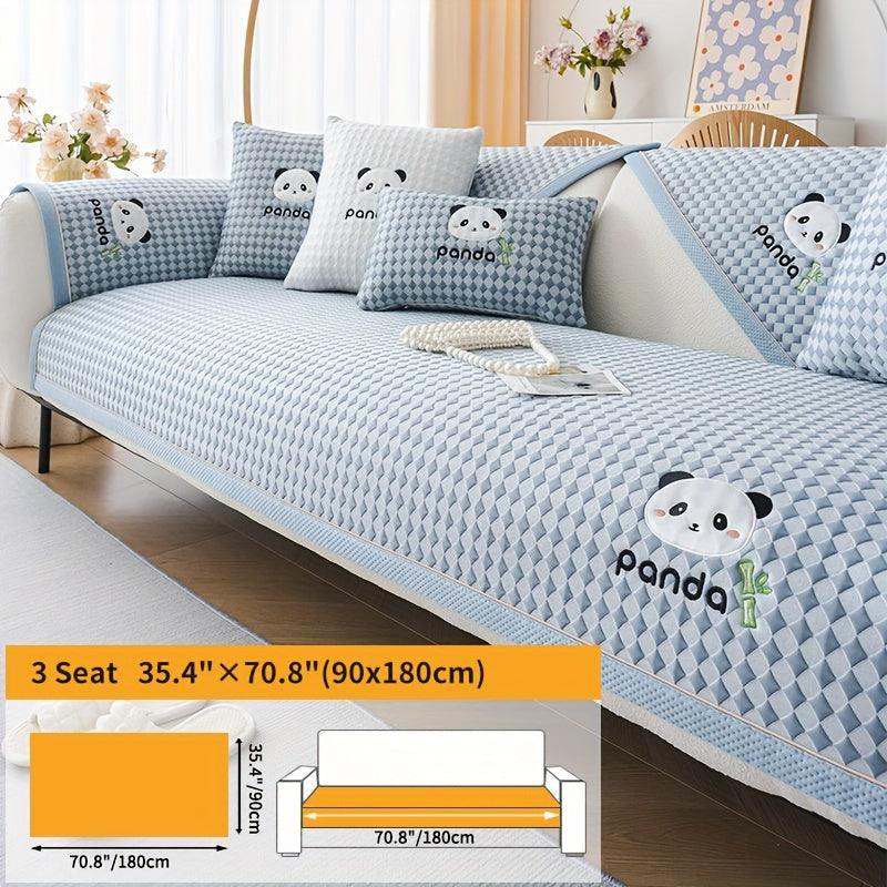 Waterproof Couch Cover, Non-Slip Panda Pattern Sofa Cover