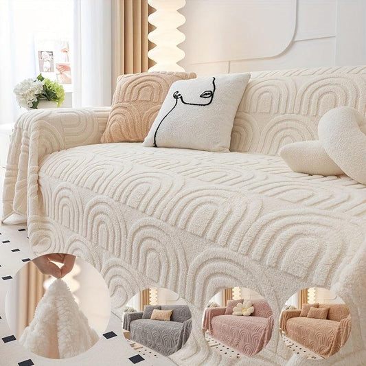 Luxurious Four Seasons Jacquard Slipcover | Waterproof Cover for Couch