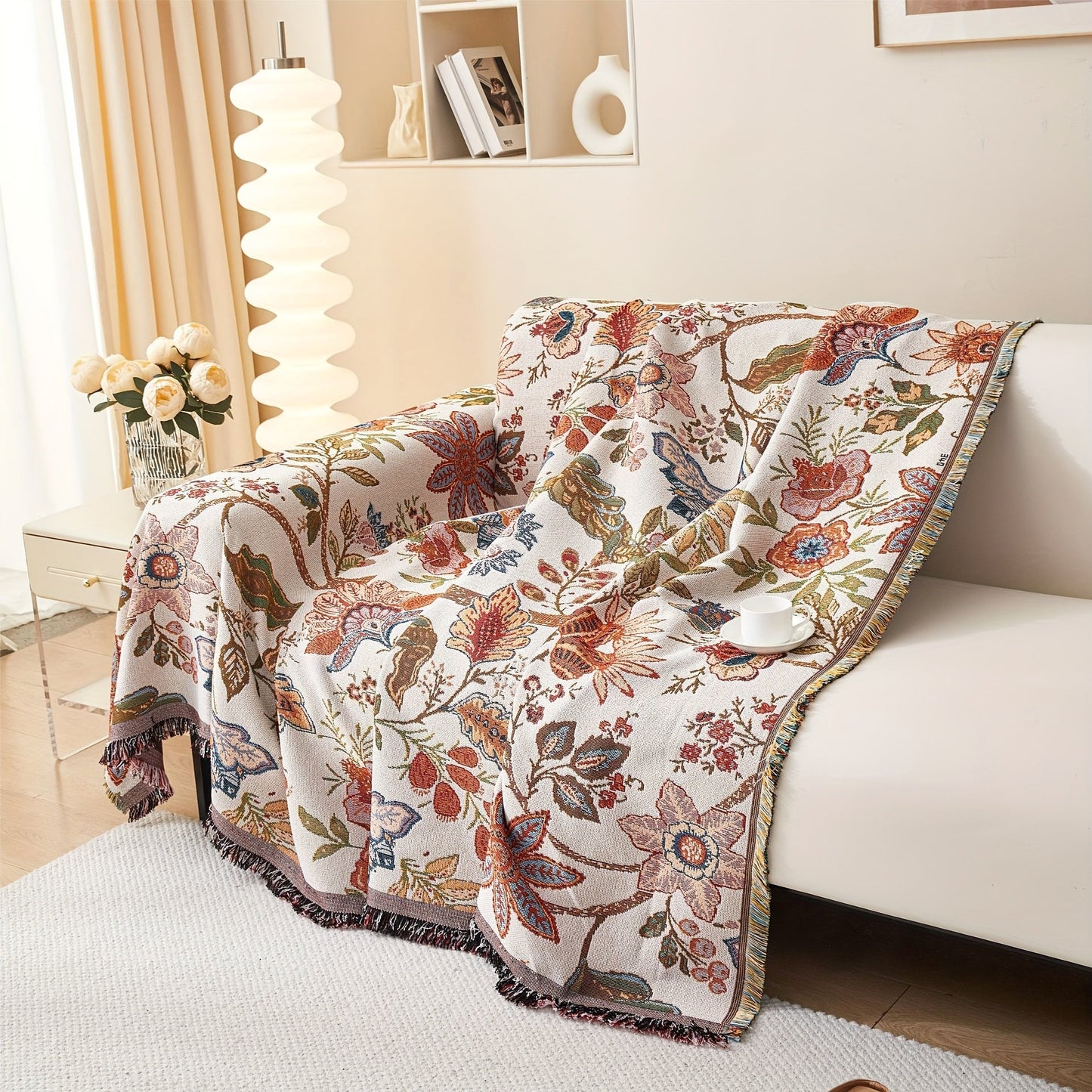 Floral Couch Cover – Heavy Duty Dog Proof & Bed Bug Resistant Sofa Protector