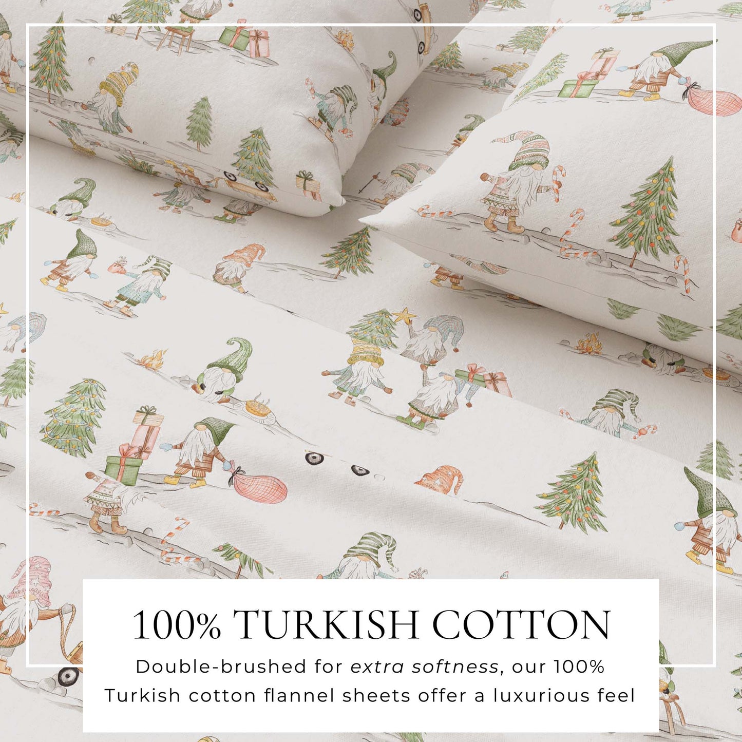Turkish Cotton Flannel Sheet Set - Elevated Holiday Collection
