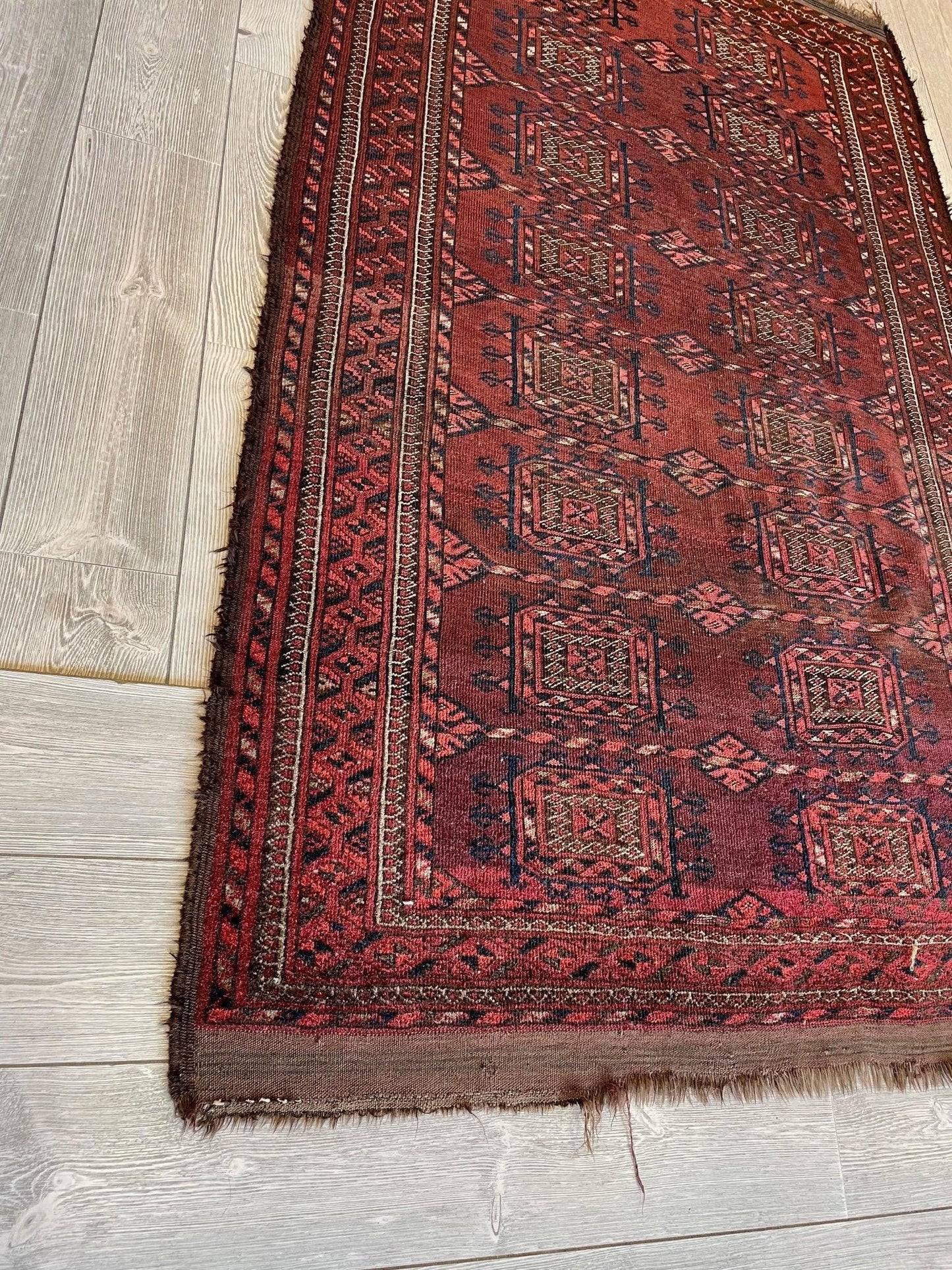 Antique 1880’s Baluch Rug 4x7 Ft