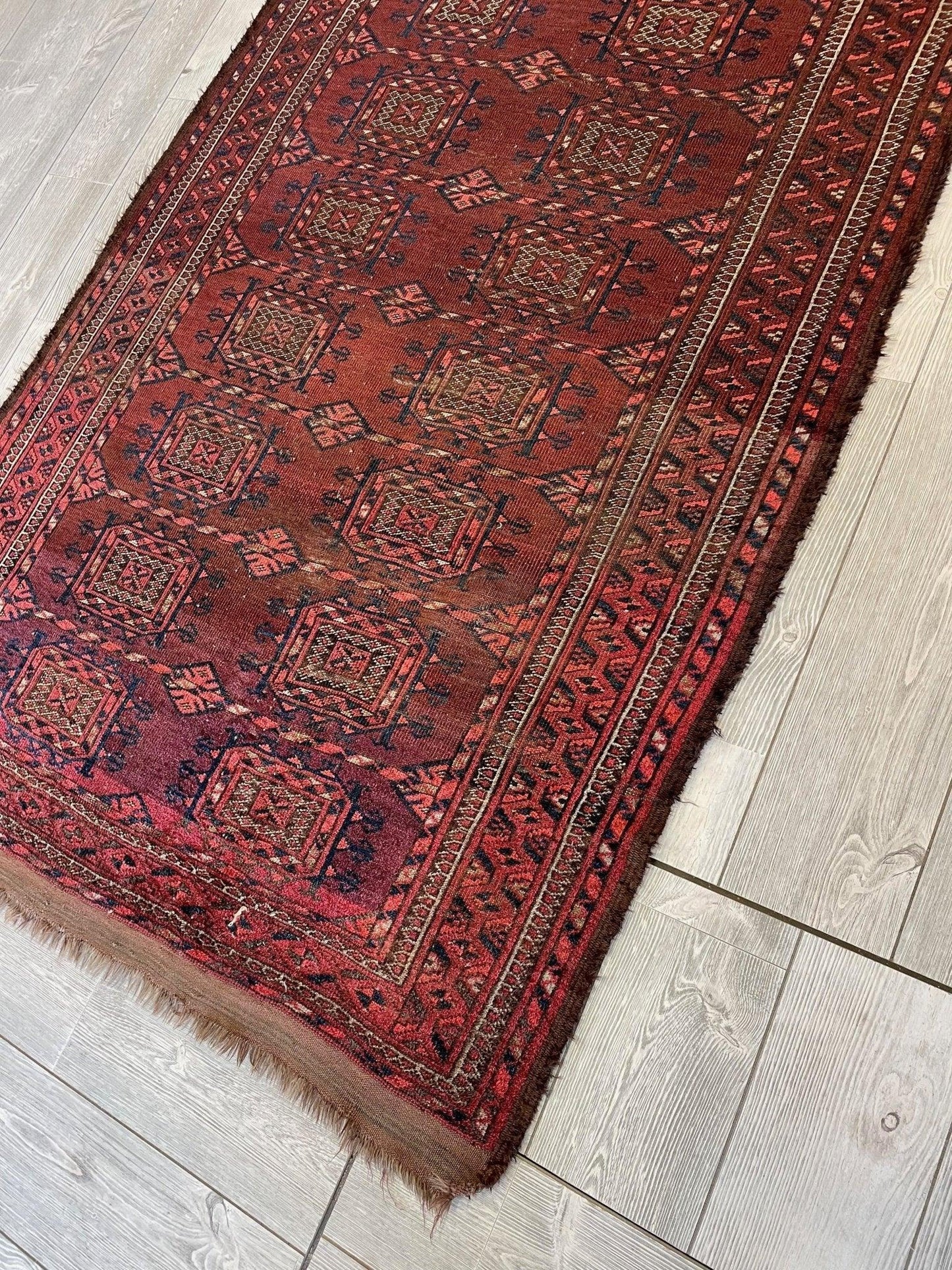 Antique 1880’s Baluch Rug 4x7 Ft