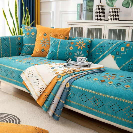 Stylish Bohemian Chenille Slipcovers for Couches
