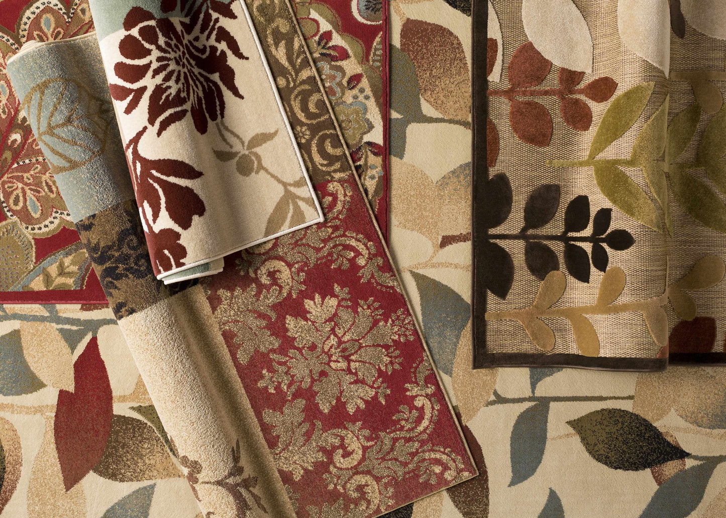 Beedeville Red Floral Rug