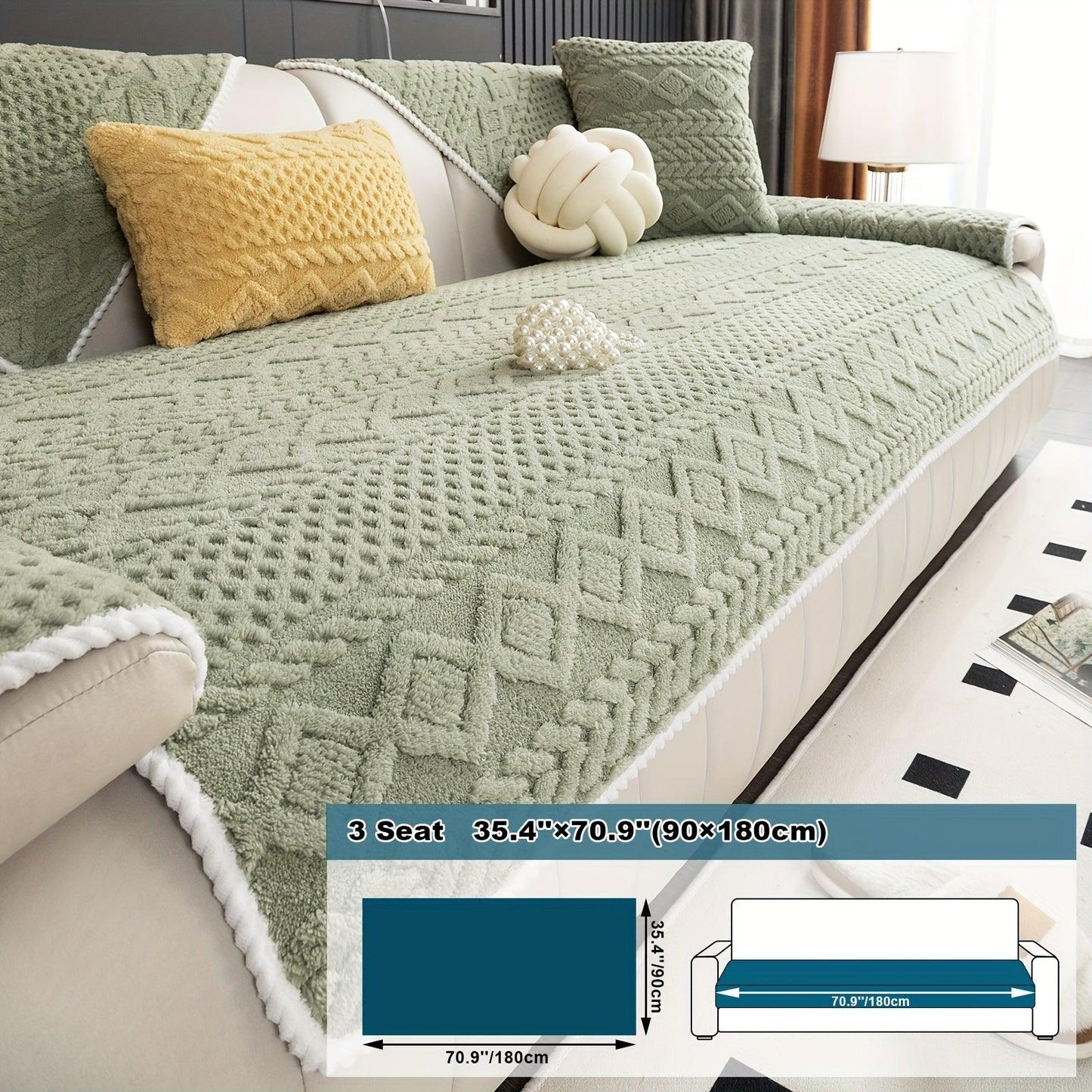 Pet-Friendly Couch Cover for Dogs, Non-Slip & Breathable