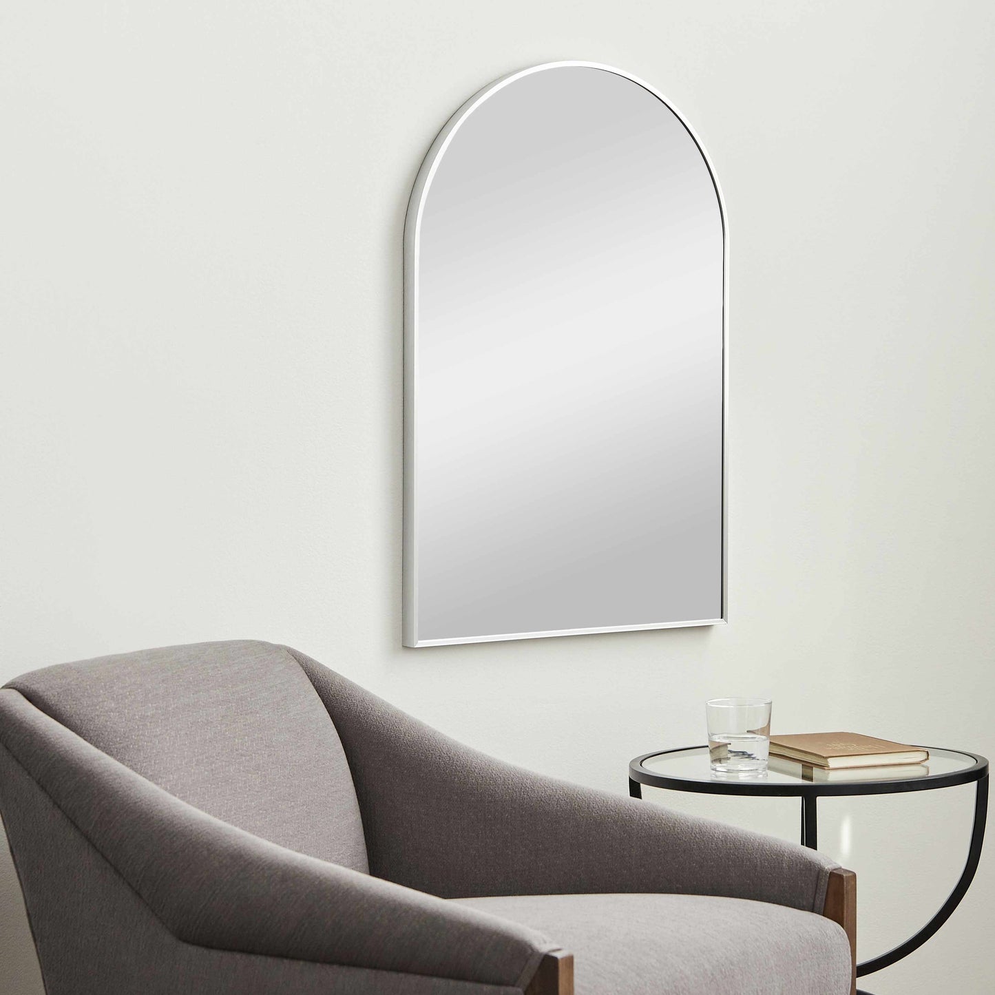 Brembilla Silver Gray Contemporary Mirror