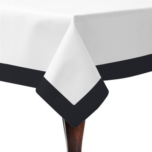 Border Frame Cotton Table Cloth