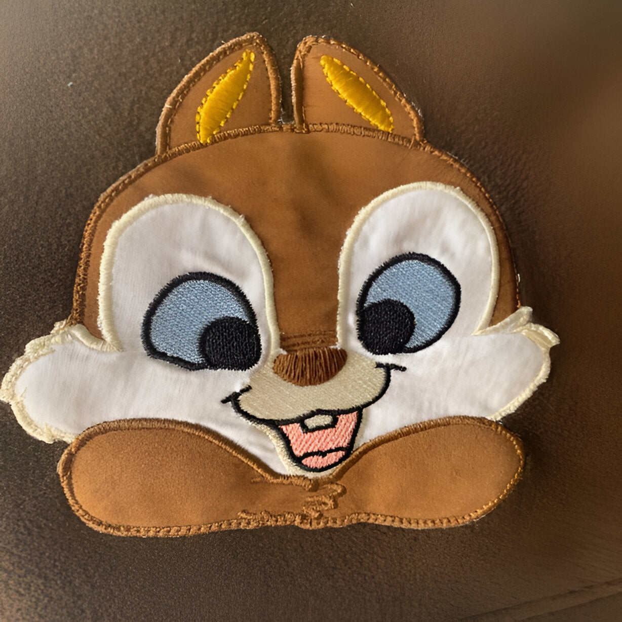 Bunny Chocolate Brown Knitted Cotton Baby Blanket