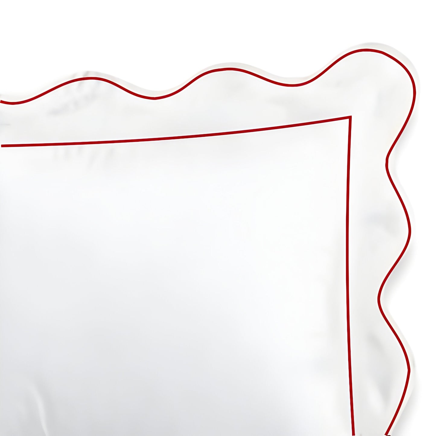 400TC Cotton Scallop Embroidery & Border Sateen Solid Duvet Cover Set