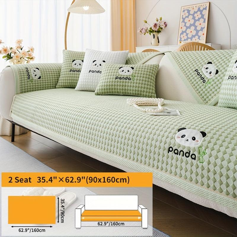 Waterproof Couch Cover, Non-Slip Panda Pattern Sofa Cover