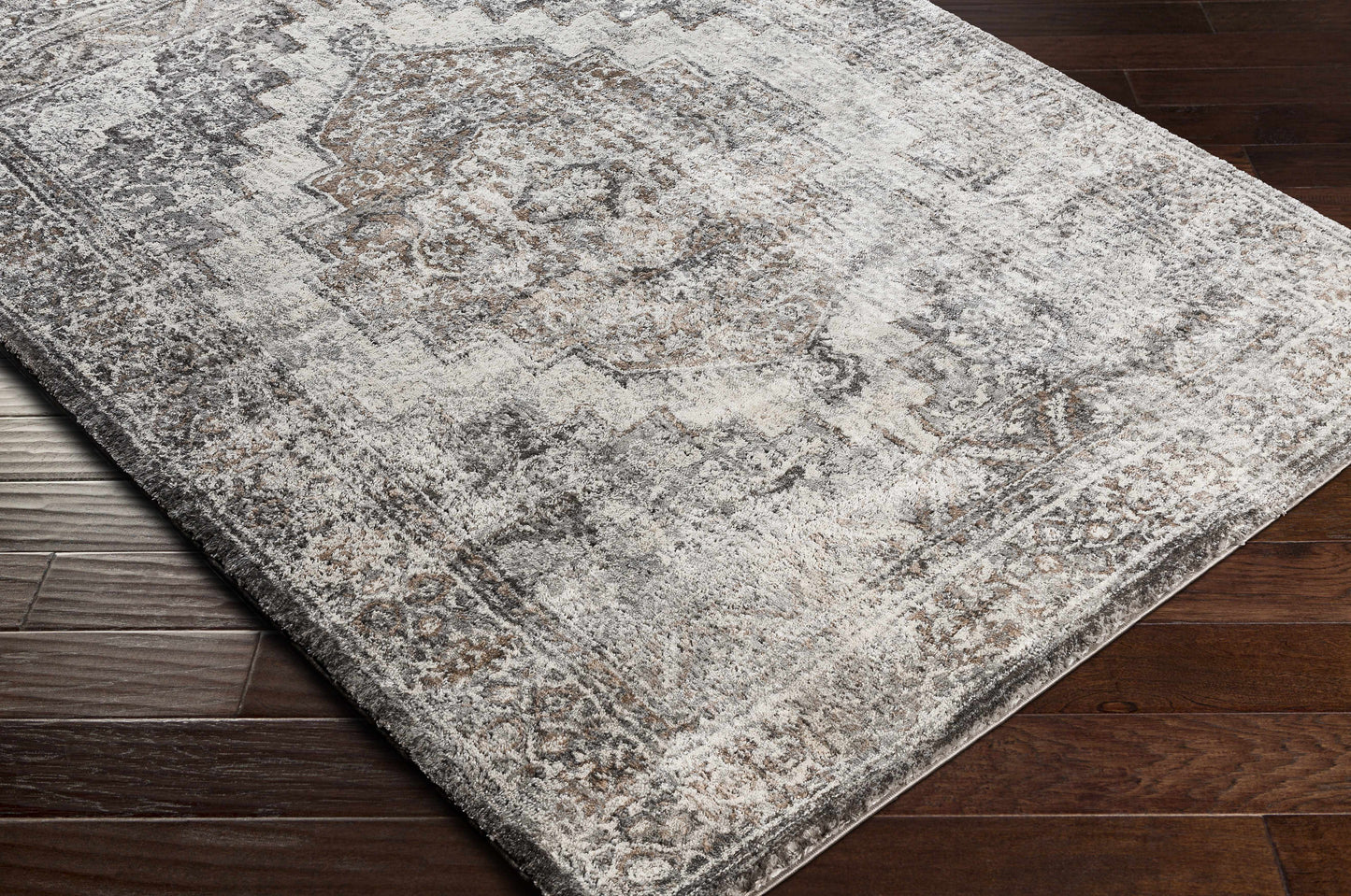 Manaring Charcoal Luxe Thick Area Rug