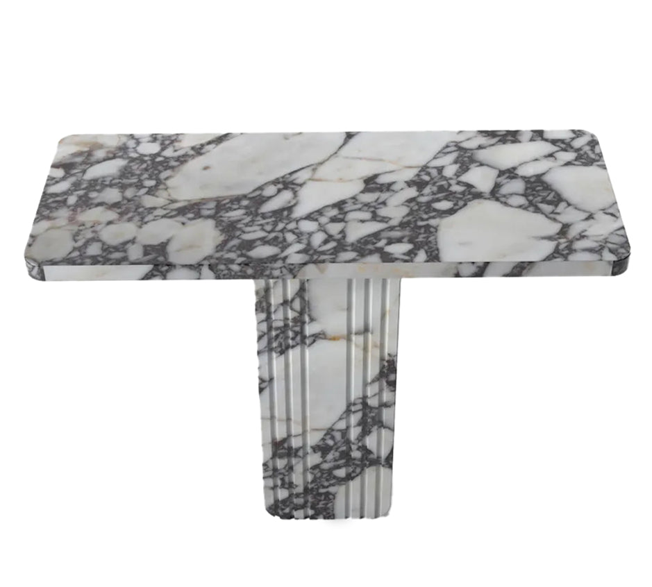 Calacatta Viola Marble Designer Console Polished (W)15" (L)40" (H)32"
