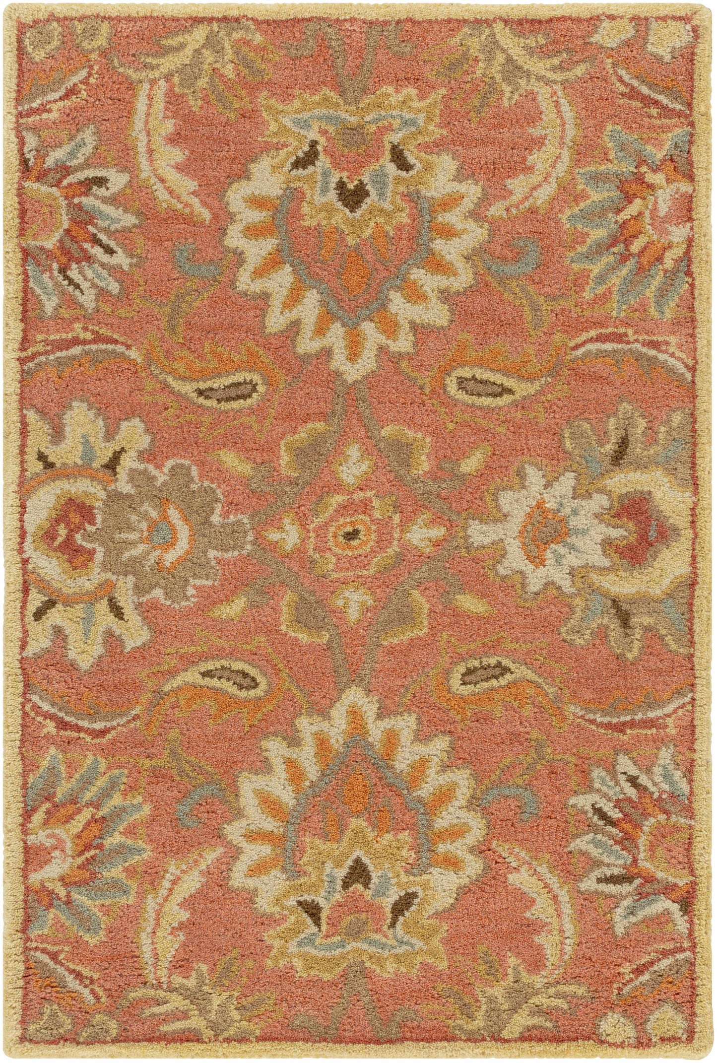Chesterton Hand Tufted Orange 1112 Area Rug