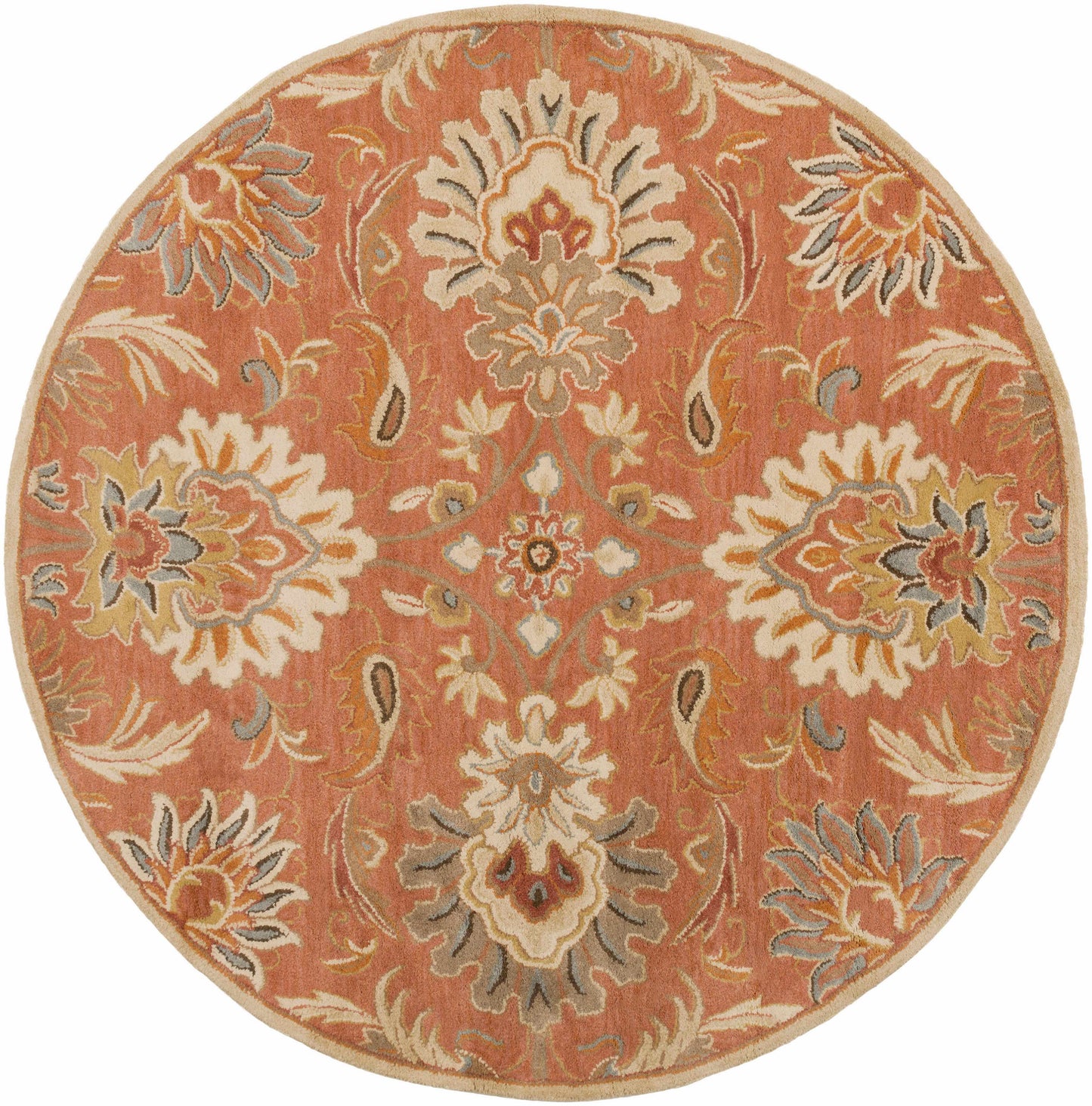 Chesterton Hand Tufted Orange 1112 Area Rug