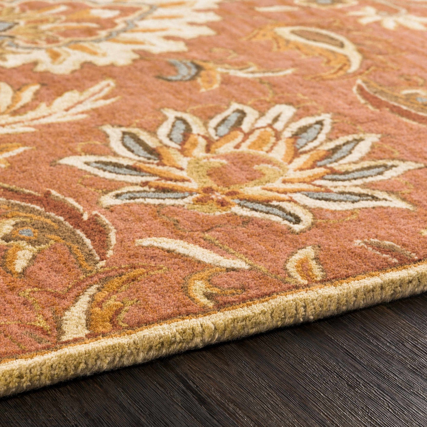 Chesterton Hand Tufted Orange 1112 Area Rug